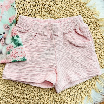 Conj. Blusa Ursinhas Fofas e Short - Rose